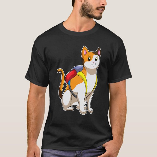 Camiseta Bolsa escolar Pupilo do Gato (Frente)
