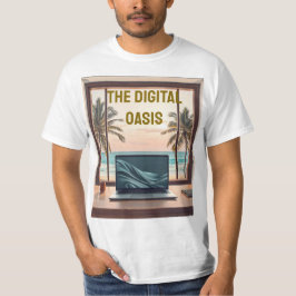 Camiseta Bolsa para Laptop Vista para Praia Trabalho & Viag