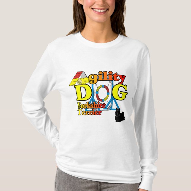 Camiseta Bolsas de Agilidade Yorkshire_Terrier (Frente)