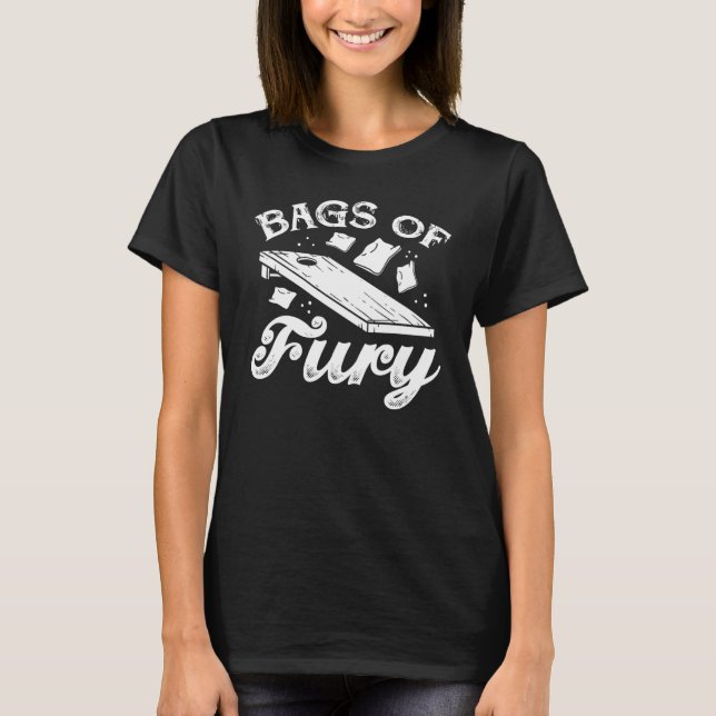Camiseta Bolsas De Fury Cornhole (Frente)