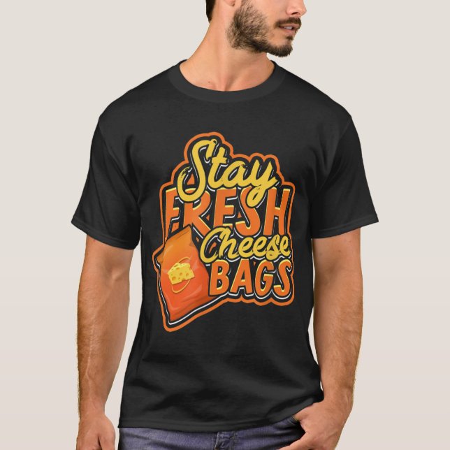 Camiseta Bolsas de queijo fresco - Queijo de Creme de Leite (Frente)