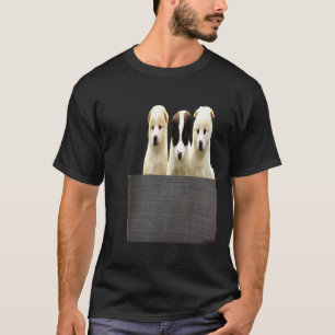 Camiseta Bolsinho de Cachorro Fofinho Pug Adorável Cachorro