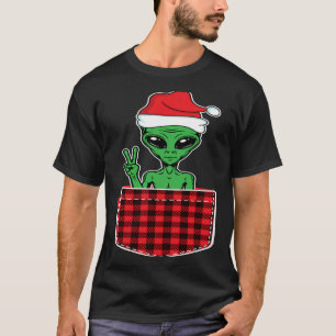 Camiseta Bolso de Alienígena de Santa Hat com Extraterrestr