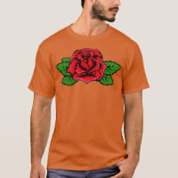 Bolso de Amor Romântico com Flor de Rosa vermelha