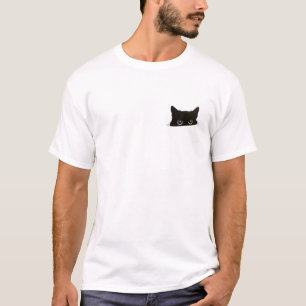 Camiseta Bolso de Gato Preto de Pequim