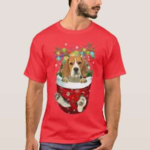 Camiseta Bolso de Natal Cachorros de Neve de Beagle