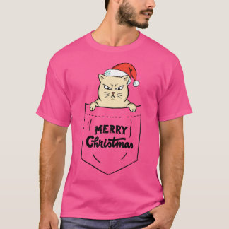 Camiseta Bolso de natal Feliz Gato