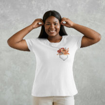 Bolso impresso com flores de outono