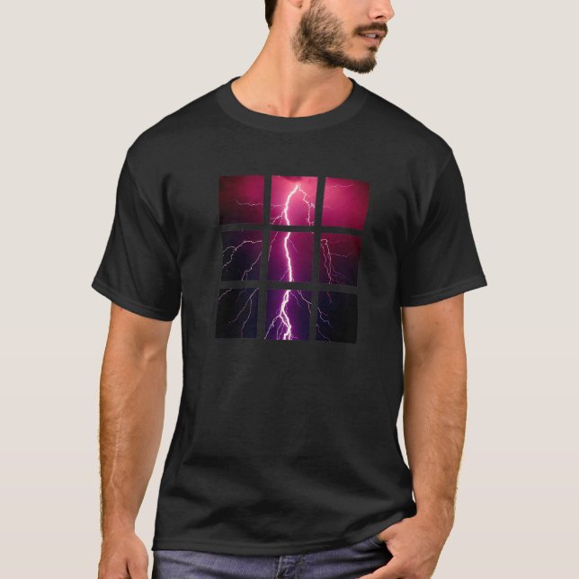 Camiseta Bolt De Relâmpago De Tempestade De Relâmpago (Frente)