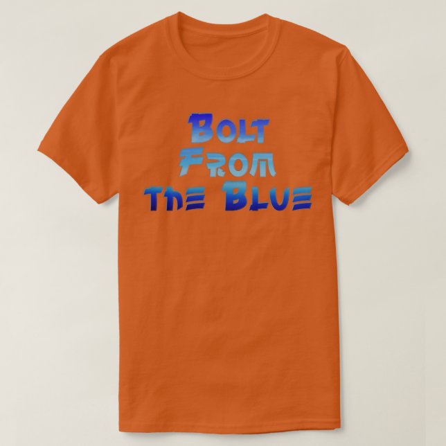 Camiseta Bolt do azul (Frente do Design)