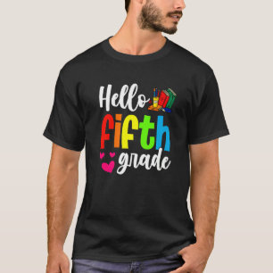 Camiseta Bom Alô, Quinto Ano De Volta À Escola No Primeiro