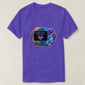 Camiseta Bom Dia Adesivo de Carregamento | Vibrações Positi