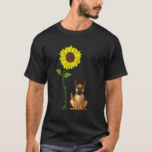 Camiseta Bom Dia Brilho do Sol Amor Meu Cachorro Pastor Ale