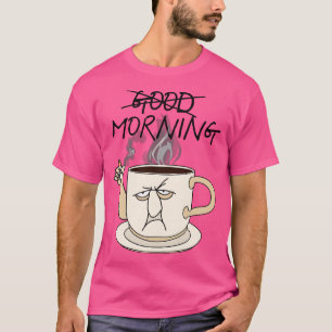Camiseta Bom dia Café e Design de Mug Cigarros
