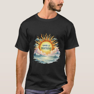 Camiseta bom dia com sol