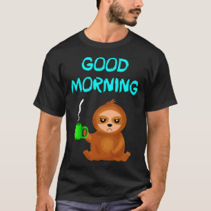 Camiseta Bom dia, humor irritado, doce, rabugento e tonto