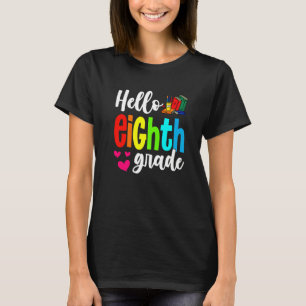 Camiseta Bom Dia Oitavo Ano De Volta À Escola No Primeiro D