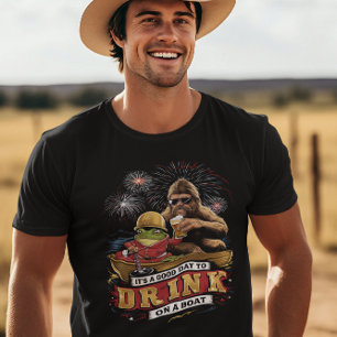 CAMISETA BOM DIA PARA BEBER EM UM BARCO