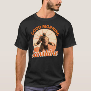 Camiseta Bom Dia Sol Bigfoot Humor