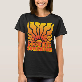 Camiseta Bom dia, sol-sol: Design de explosão solar retrô