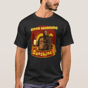 Camiseta Bom dia Sunshine Engraçado Pé Grande