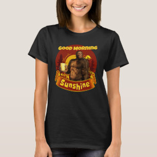 Camiseta Bom dia Sunshine Engraçado Pé Grande