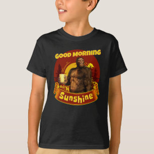 Camiseta Bom dia Sunshine Engraçado Pé Grande