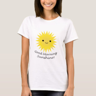 Camiseta Bom dia Sunshine Kawaii Sun