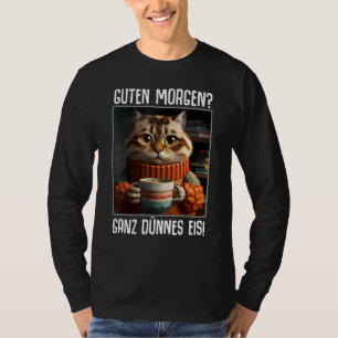 Camiseta Bom dia totalmente gelo fino ditados café