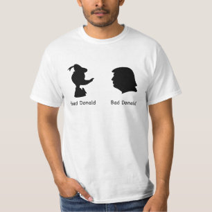 Camiseta Bom Donald e Donald mau