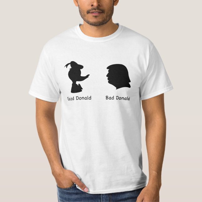Camiseta Bom Donald e Donald mau (Frente)