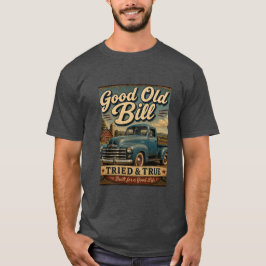 Camiseta Bom e Velho Bill Bill Divertido Caminhão Antigo