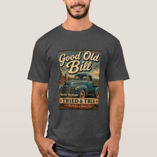 Camiseta Bom e Velho Bill Bill Divertido Caminhão Antigo