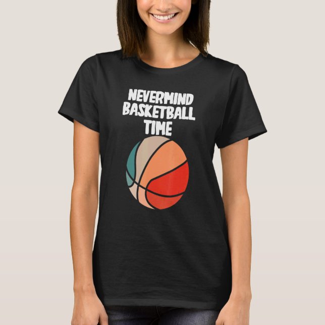 Camiseta Bom e velho tempo de basquete (Frente)