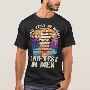 Camiseta Bom gosto na música mau gosto em homens Legal Gira