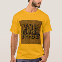 BOM HOMEM-DOURADA-T-Camisa-NEGRA