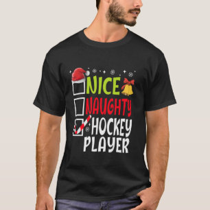 Camiseta Bom Jogador de Hóquei Travesso Lista de Natal Dive