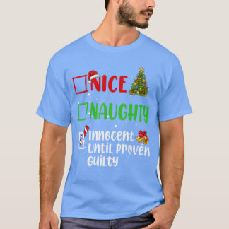 Camiseta Bom Malvado Inocente Até Prova em Contrário Natal