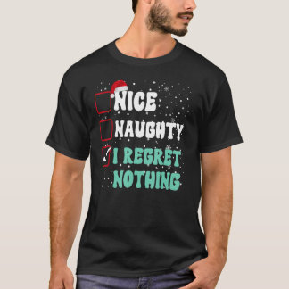Camiseta Bom Malvado Não Me Arrependo de Nada Lista de Nata