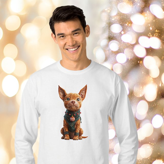 Camiseta Bom menino Cachorro de Natal Tee (Criador carregado)