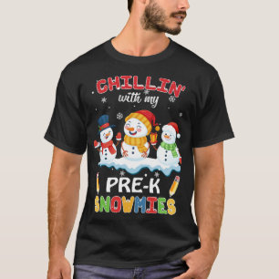 Camiseta Bom Natal Com O Meu Chá De Neve Pré-K