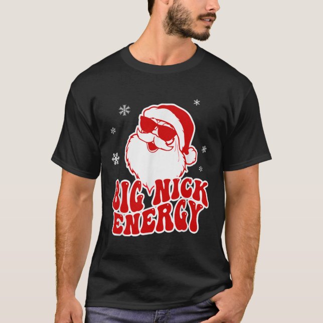 Camiseta Bom Natal Grande Nick Energy Papais noeis Adulto M (Frente)