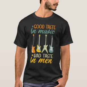 Camiseta Bom Sabor Em Música, Mau Gosto Em Violão Masculino
