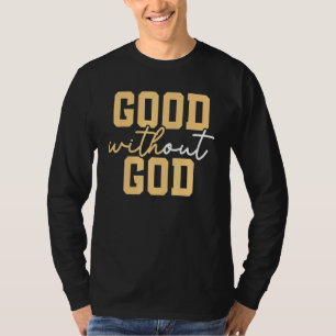 Camiseta Bom Sem Deus Anti Religião Agnóstico Blackcraft