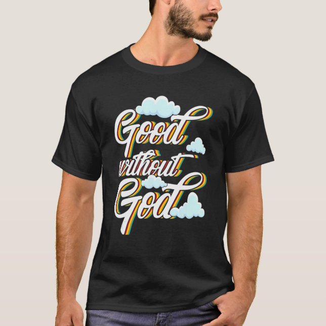 Camiseta Bom sem Deus ateu agnóstico (Frente)