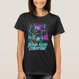 Camiseta Bomb Rush Cyberfunk – Rebelião de Rua Neon
