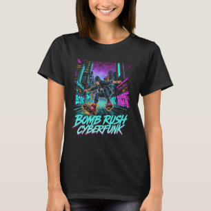 Camiseta Bomb Rush Cyberfunk – Rebelião de Rua Neon
