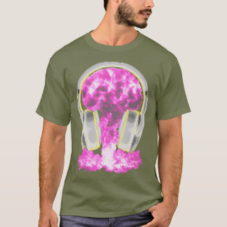 Camiseta Bomba Atômica de Fones de ouvido DJ - EDM de Jocke