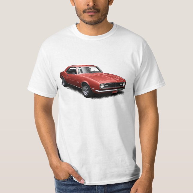 Camiseta Bomba de cereja vermelha Camaro no t-shirt branco (Frente)