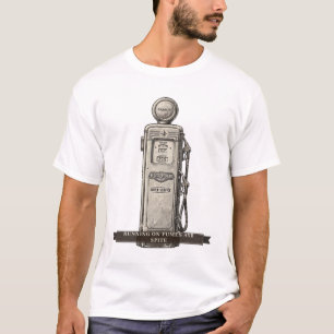 Camiseta Bomba de Combustível Divertida "Funcionando à Base